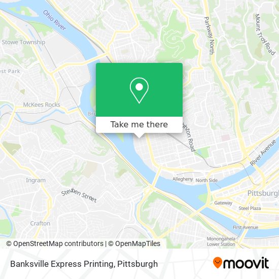 Banksville Express Printing map