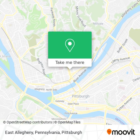 Mapa de East Allegheny, Pennsylvania