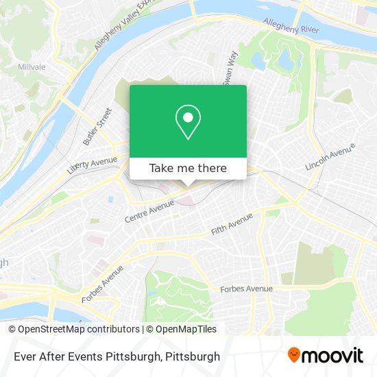 Ever After Events Pittsburgh map