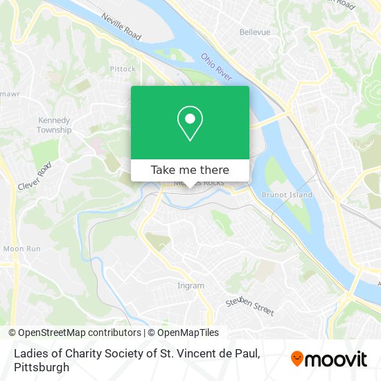 Ladies of Charity Society of St. Vincent de Paul map