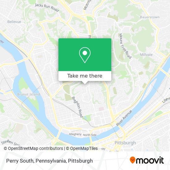Mapa de Perry South, Pennsylvania