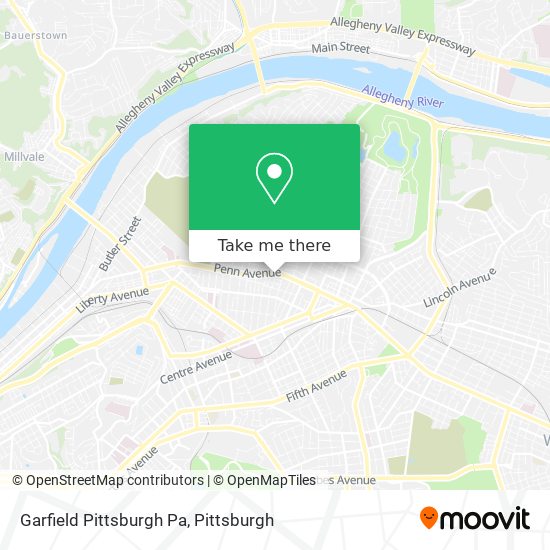 Garfield Pittsburgh Pa map