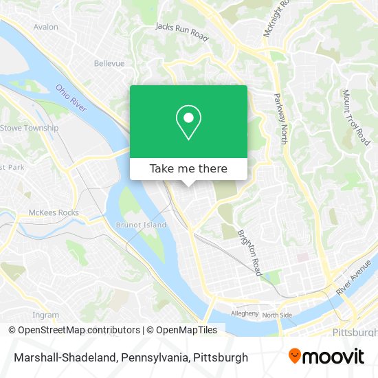 Marshall-Shadeland, Pennsylvania map
