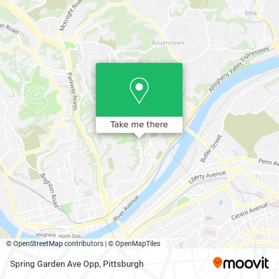 Mapa de Spring Garden Ave Opp