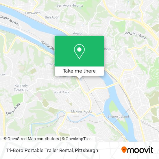 Mapa de Tri-Boro Portable Trailer Rental