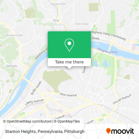 Stanton Heights, Pennsylvania map