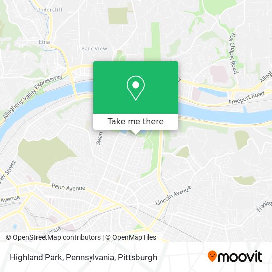 Highland Park, Pennsylvania map