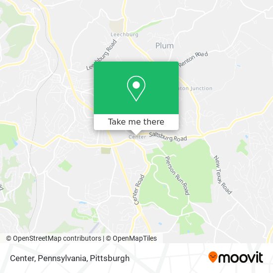 Center, Pennsylvania map