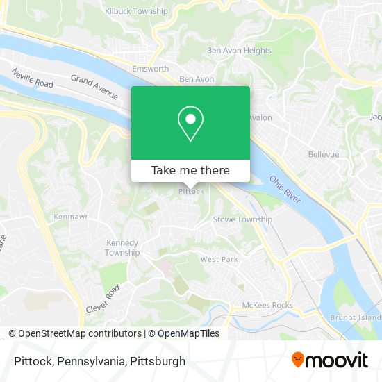 Pittock, Pennsylvania map