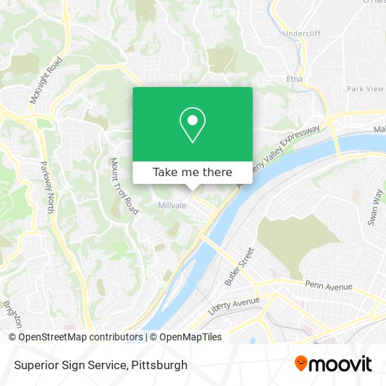 Mapa de Superior Sign Service