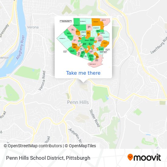 Penn Hills School District map