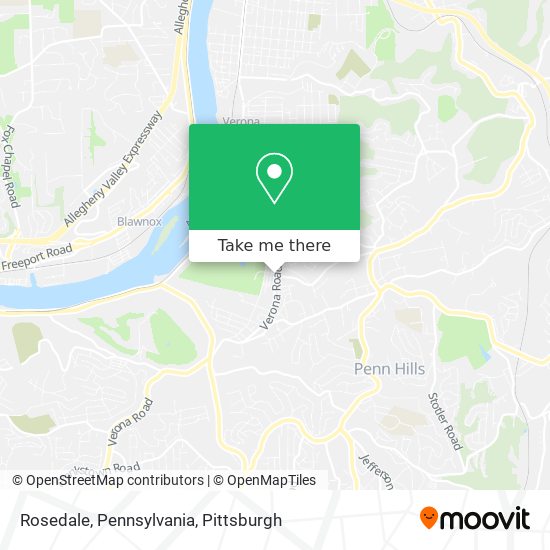 Mapa de Rosedale, Pennsylvania