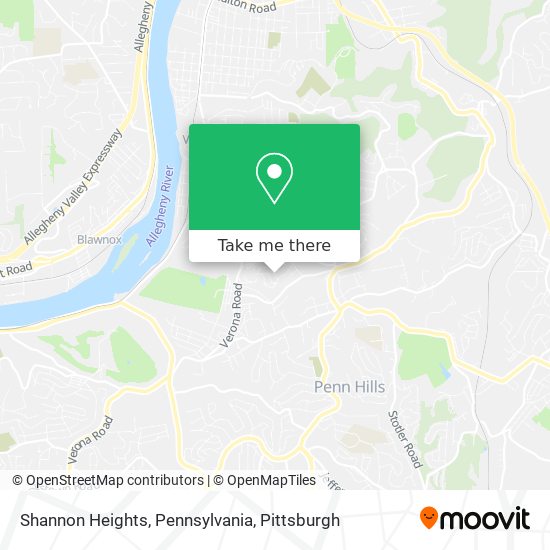 Mapa de Shannon Heights, Pennsylvania