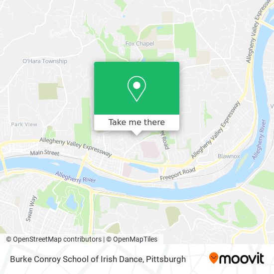 Mapa de Burke Conroy School of Irish Dance