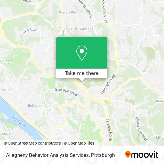 Allegheny Behavior Analysis Services map
