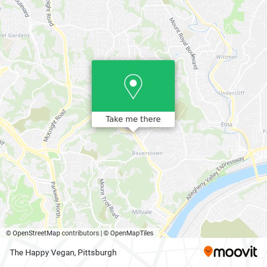 The Happy Vegan map