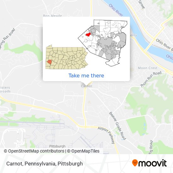 Carnot, Pennsylvania map