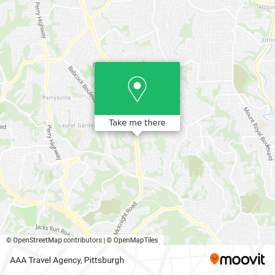 AAA Travel Agency map