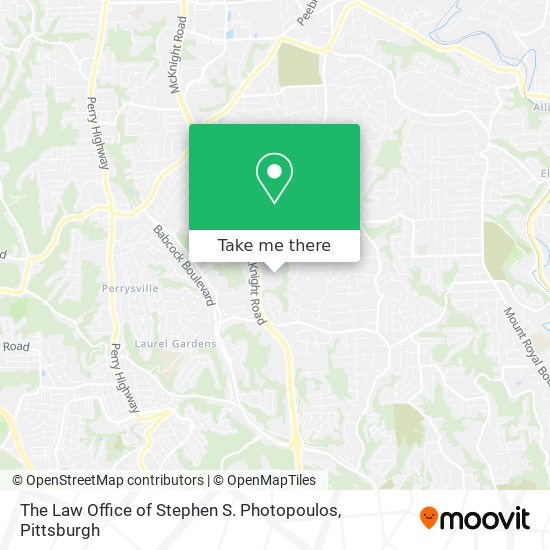 The Law Office of Stephen S. Photopoulos map