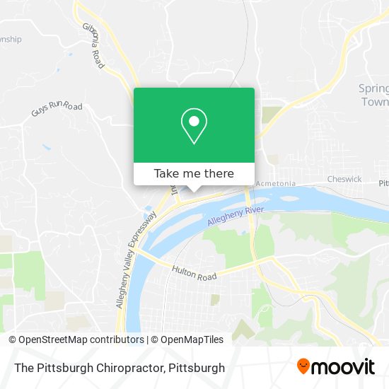 Mapa de The Pittsburgh Chiropractor