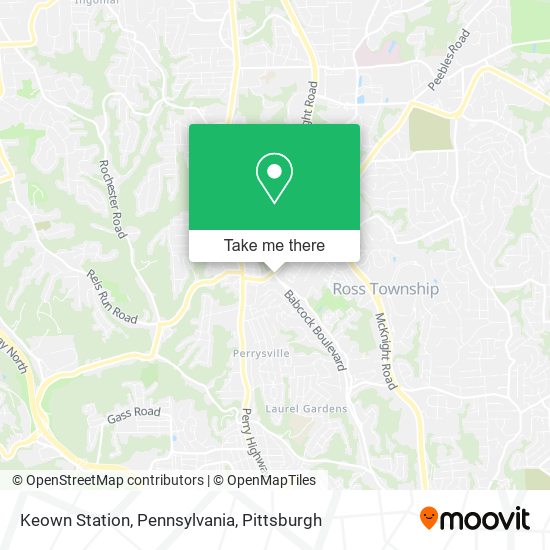Keown Station, Pennsylvania map