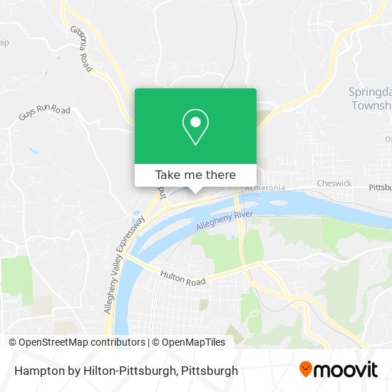 Mapa de Hampton by Hilton-Pittsburgh