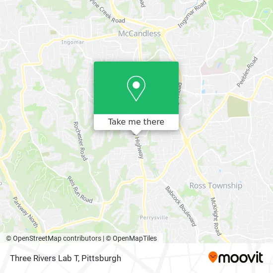 Three Rivers Lab T map