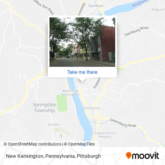New Kensington, Pennsylvania map