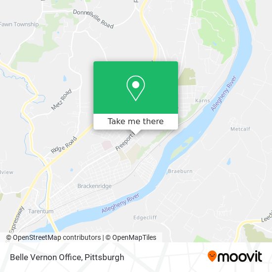 Belle Vernon Office map