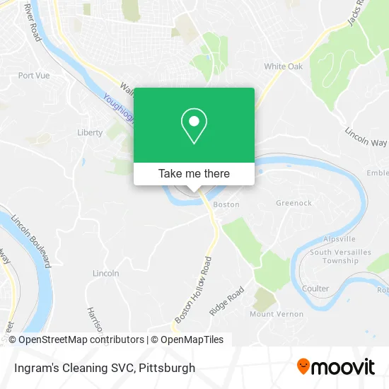 Ingram's Cleaning SVC map