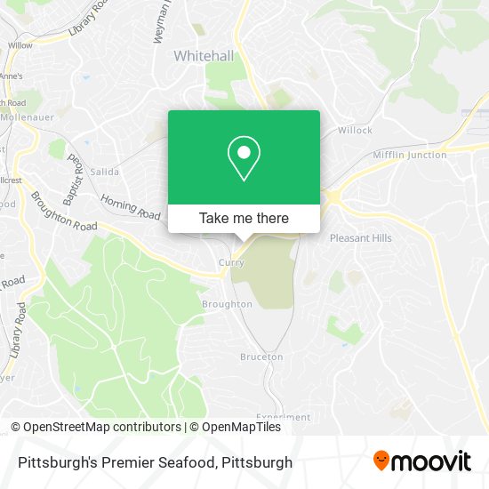 Pittsburgh's Premier Seafood map