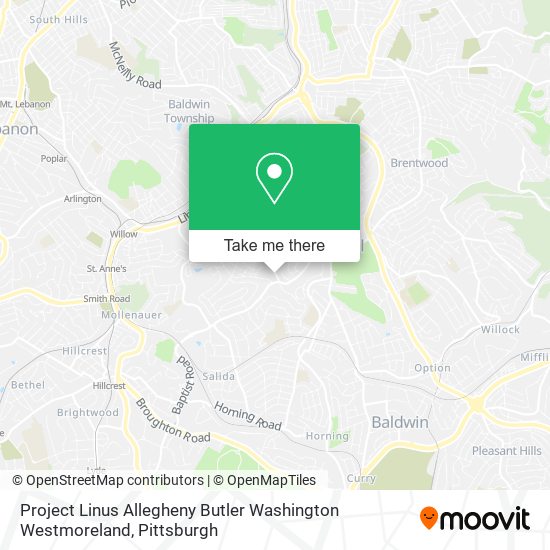 Project Linus Allegheny Butler Washington Westmoreland map