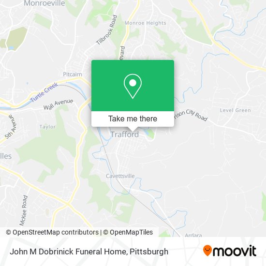 John M Dobrinick Funeral Home map
