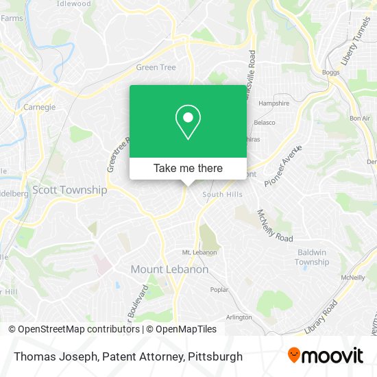 Thomas Joseph, Patent Attorney map