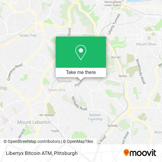 Mapa de Libertyx Bitcoin ATM