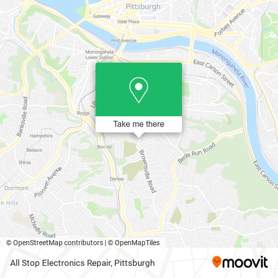 All Stop Electronics Repair map