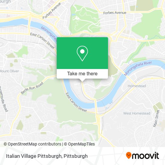 Mapa de Italian Village Pittsburgh