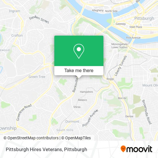 Mapa de Pittsburgh Hires Veterans