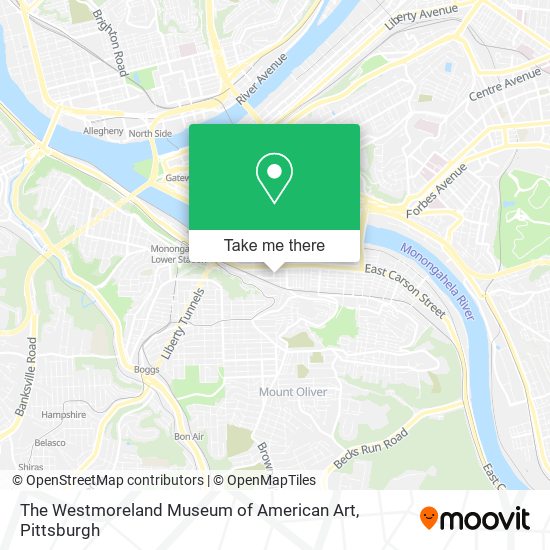 The Westmoreland Museum of American Art map