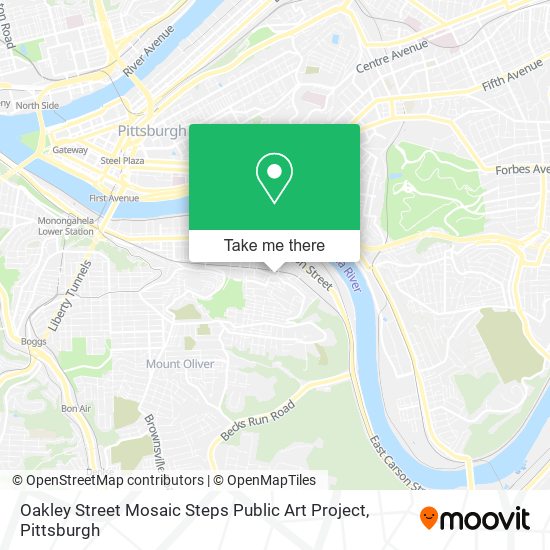 Oakley Street Mosaic Steps Public Art Project map
