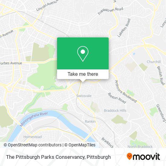The Pittsburgh Parks Conservancy map