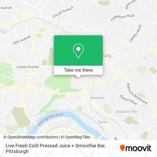 Mapa de Live Fresh Cold Pressed Juice + Smoothie Bar