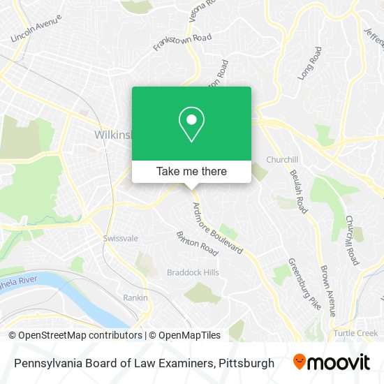 Pennsylvania Board of Law Examiners map