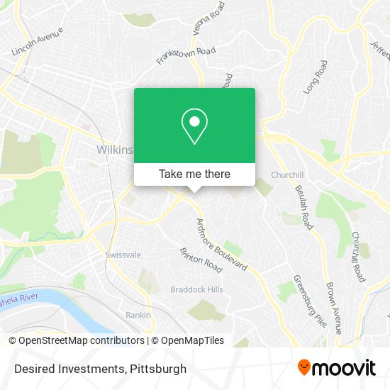 Desired Investments map