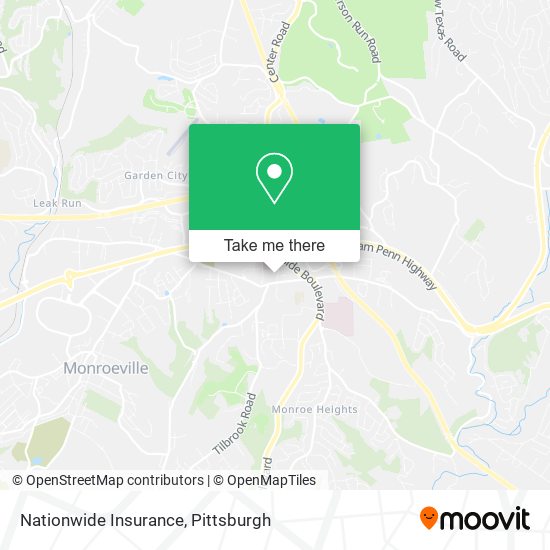 Mapa de Nationwide Insurance