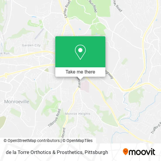 Mapa de de la Torre Orthotics & Prosthetics