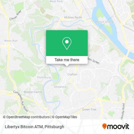 Mapa de Libertyx Bitcoin ATM