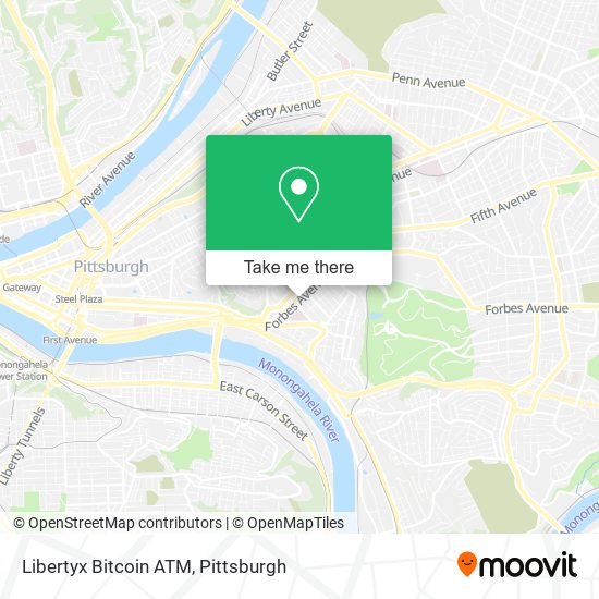 Mapa de Libertyx Bitcoin ATM