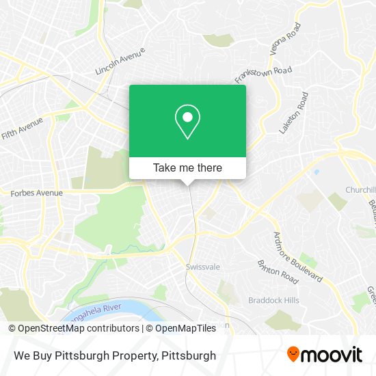 We Buy Pittsburgh Property map