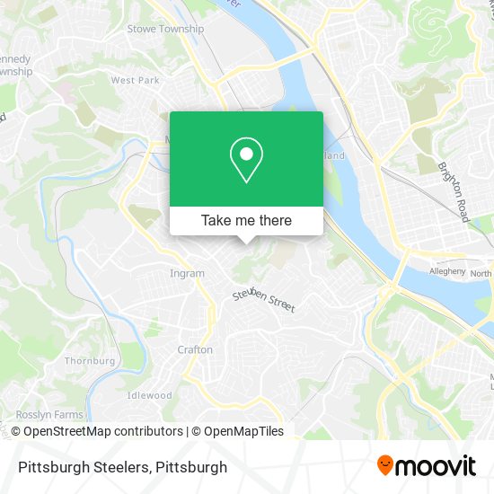 Pittsburgh Steelers map